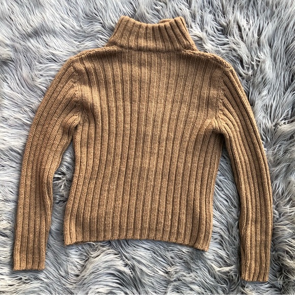 Hugo Boss Autumn Gold Button-Turtleneck Sweater, Size M - Picture 6 of 7